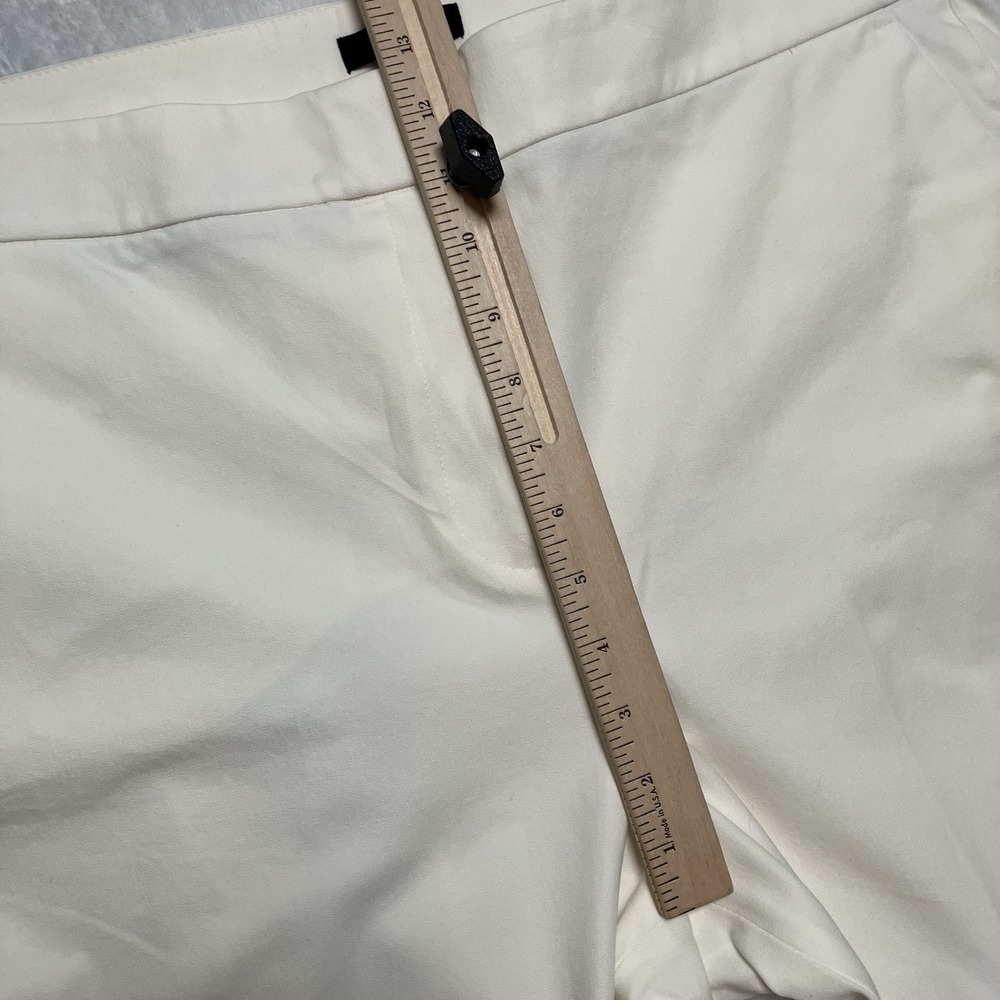 J. Crew Pants Womens Size 16 Tall Ivory Hayden Lockout Kick out Cropped - Picture 3 of 12